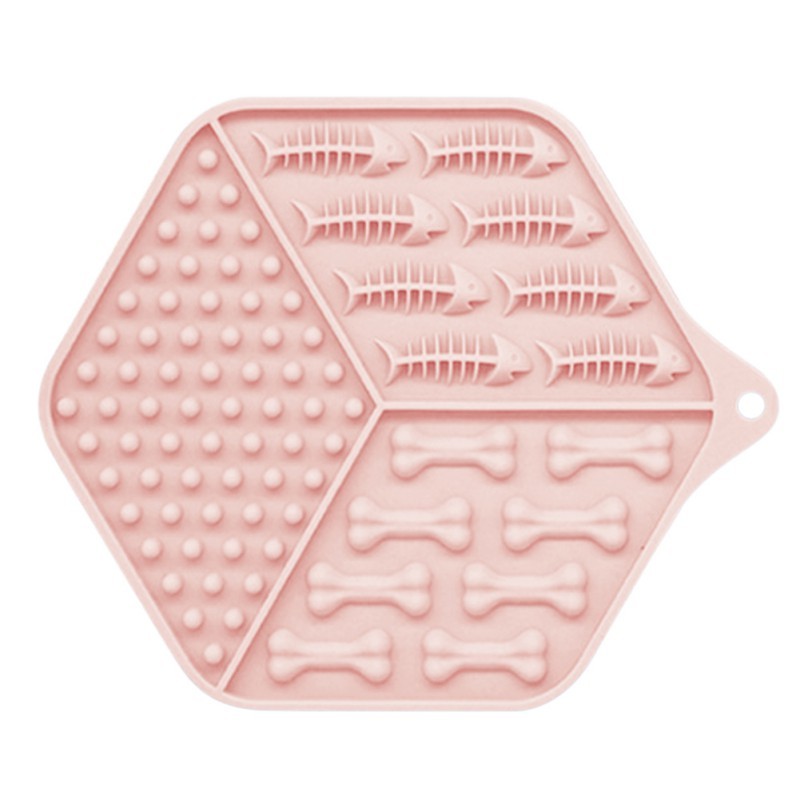 Pet feeding device dog lick pad