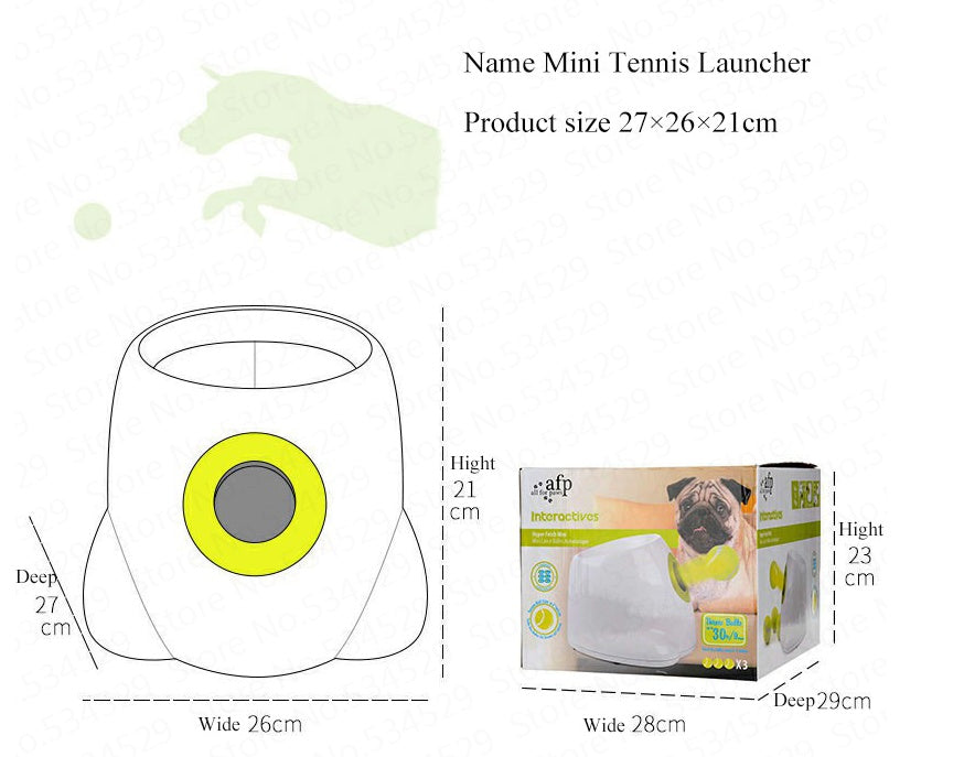 Dog Pet Automatic Interactive Ball Launcher